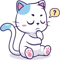 Thinking Cat Image